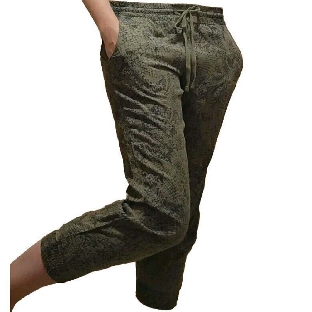 Bella Dahl Tencel Snake Print Harem Pants- M